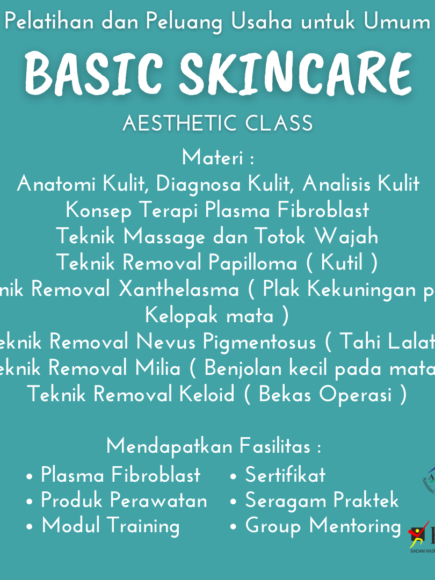 Basic Skincare Workshop – Open Class : 6 – 8 July 2021