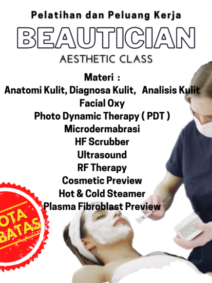 Beautician Workshop – Open Class : 21 – 23 June 2021